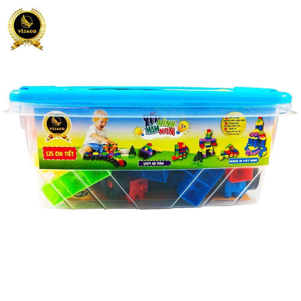 BỘ CHƠI XẾP HÌNH 125 CHI TIẾT 4 BỘ CHƠI XẾP HÌNH 125 CHI TIẾT