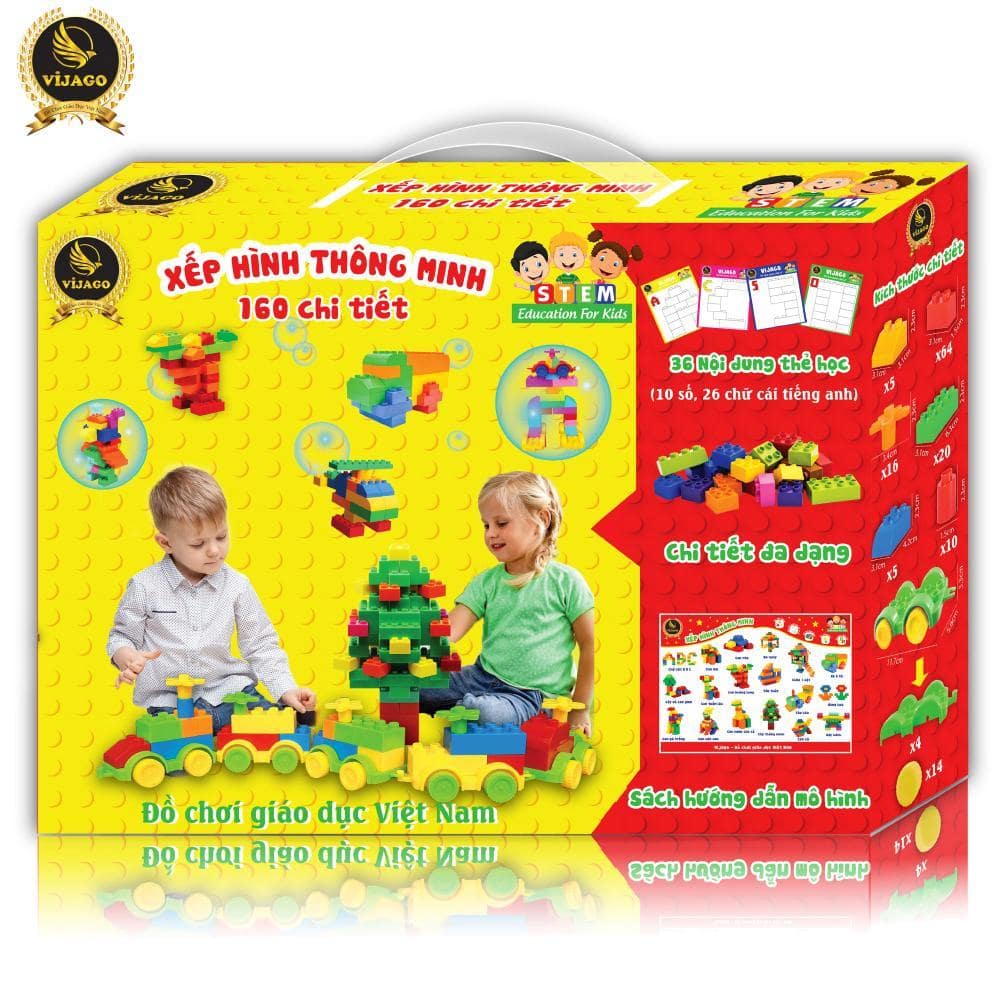Xếp hình thông minh 160 chi tiết - 01 Xếp hình thông minh 160 chi tiết