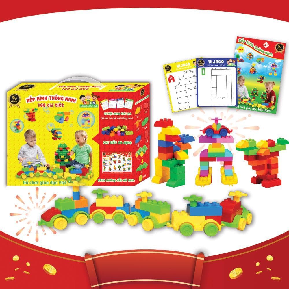 Xếp hình thông minh 160 chi tiết - 02